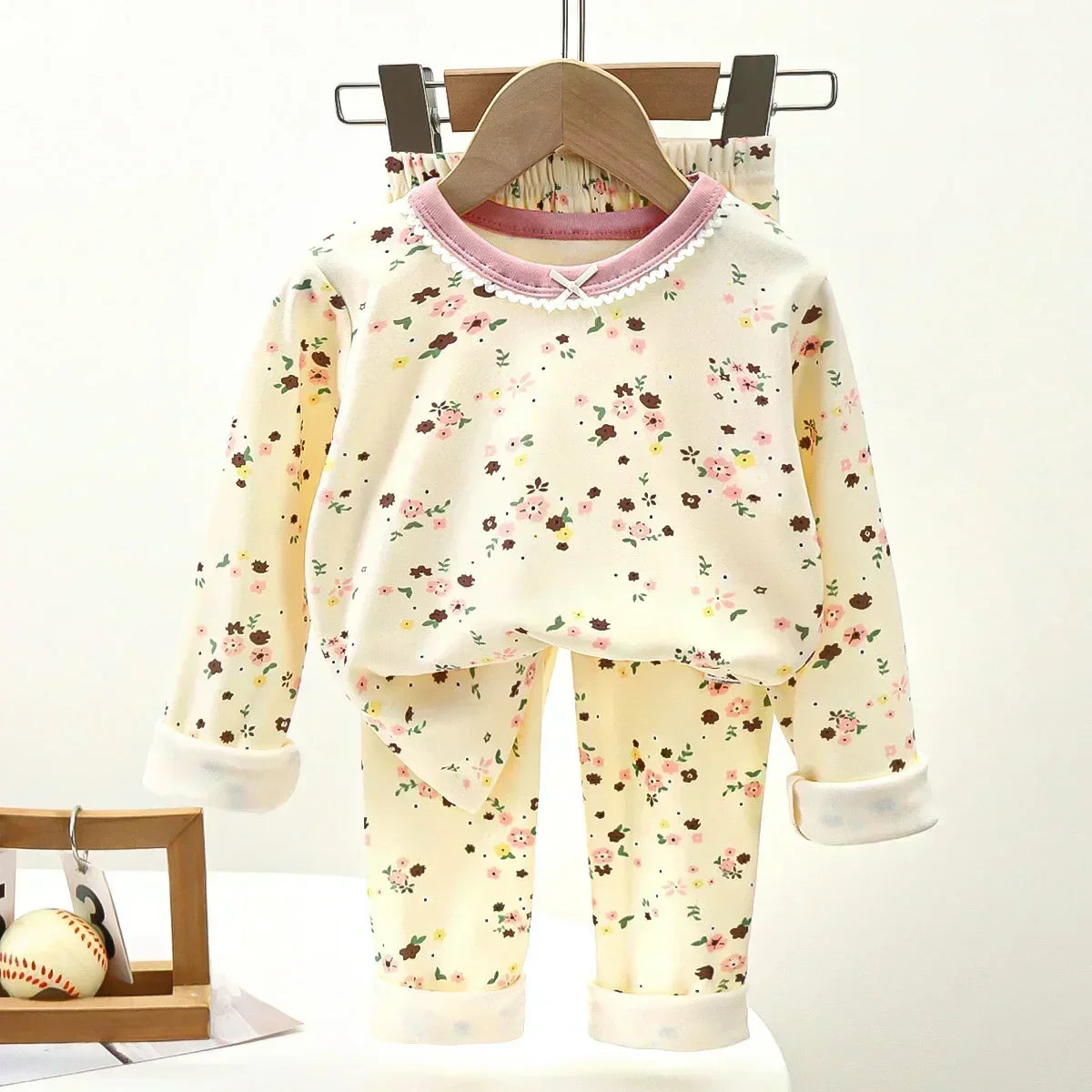 New Kids Boys Girls Pajamas Cute Cartoon Panda Long Sleeve T-Shirt Tops + Pants Baby Spring Autumn Sleepwear Clothing Sets