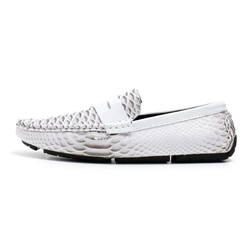 Italian Color Matching Mens Driving Shoes Summer Men Casual Loafers New Handmade Leather Moccasins Light Slip on Male Boat Shoes