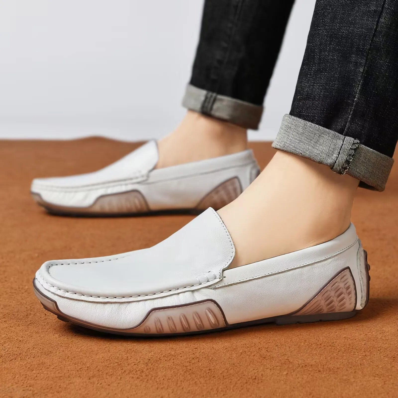 Loafers Men Luxury Brand Shoes Leather Casual Italian Shoes Men's Moccasins Mocassin Homme Mocasines Hombre Slip-ons Loafer