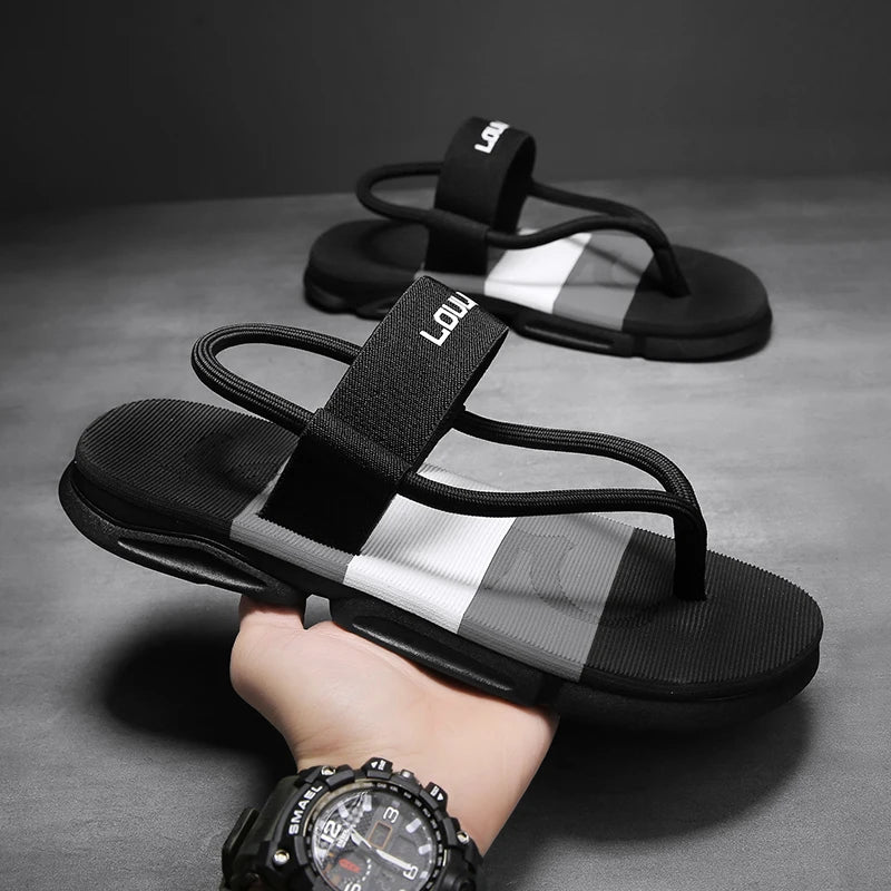 Summer Men Slippers ankle wrap shoes slip-resistant slide sandals male slippers beach Water Shoes Zapatos Hombre