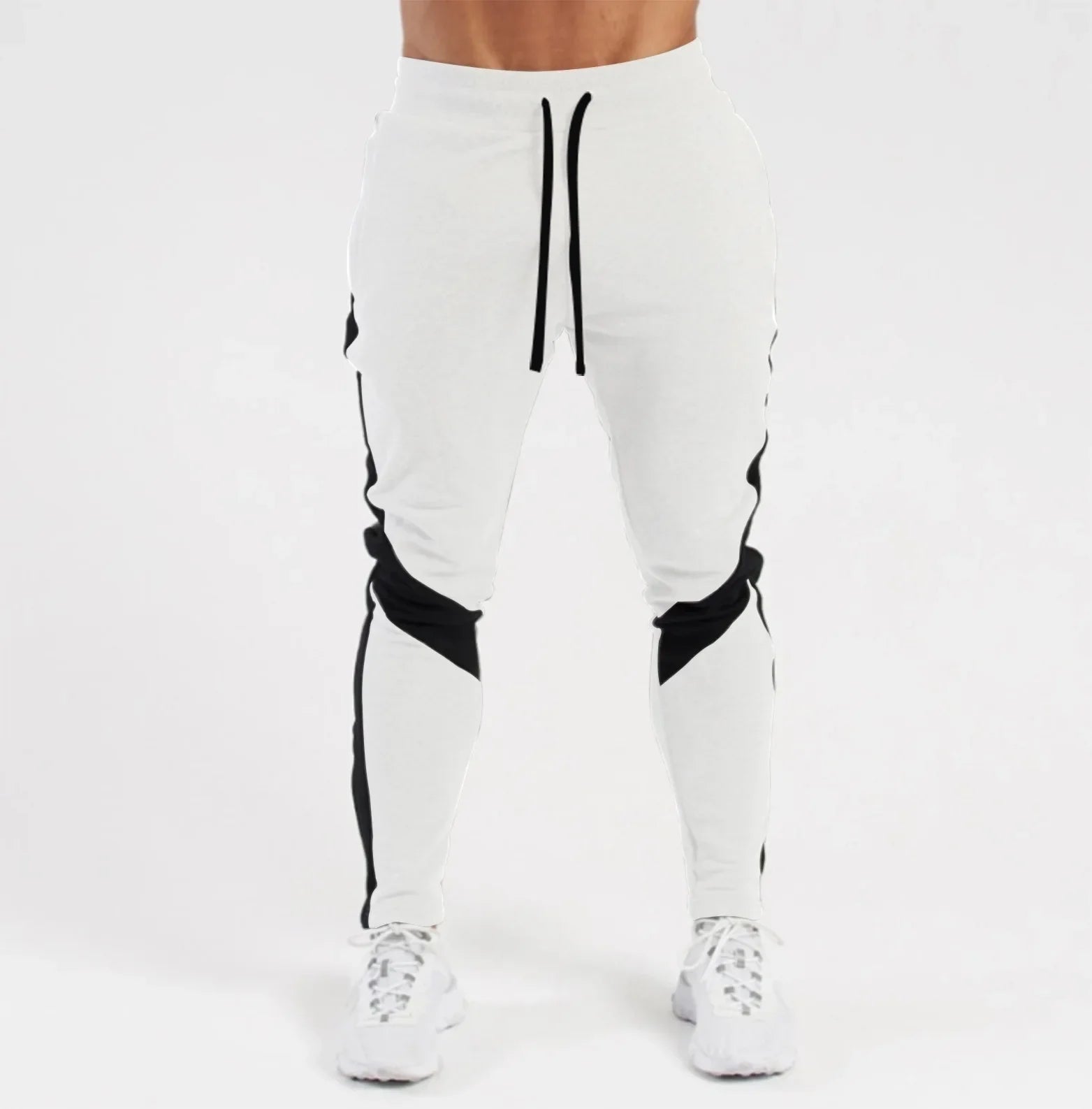 Mens Casual Pants Autumn Winter Fleece Sweatpants Men Running Jogger Sports Gym Trousers Fashion Solid Color Workout Long Pants