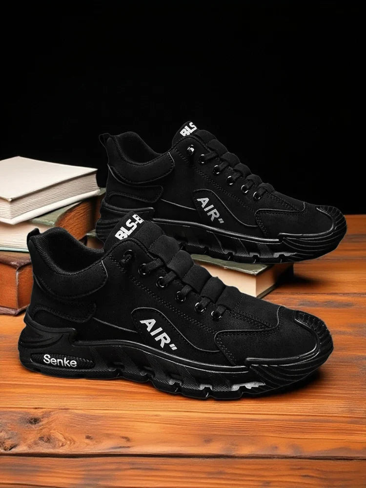 Men's Casual Sport oes Waterproof Non-Slip Wear-Resistant Construction Site Work oes Easy-To- Wear Slip-On Heightening
