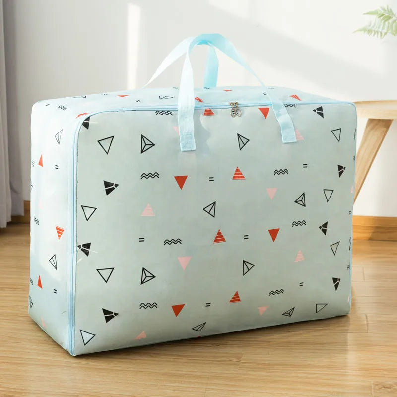 Wardrobe Large Capacity Cotton Quilt Clothes Storage Organizing Bag Student Luggage Storage Bag Toy Miscellaneous Storage Bag