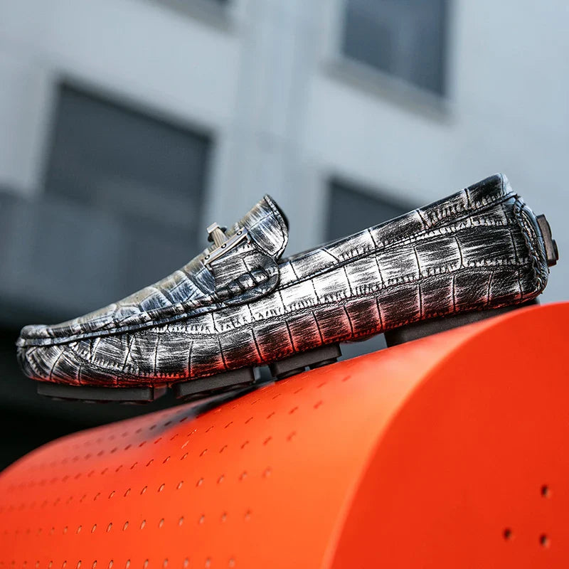 New Arrival Mens Casual Shoes Leisure Walk Male Loafers Metal Trim Adulto Driving Shoes Moccasins Soft Comfortable Slip on Flats