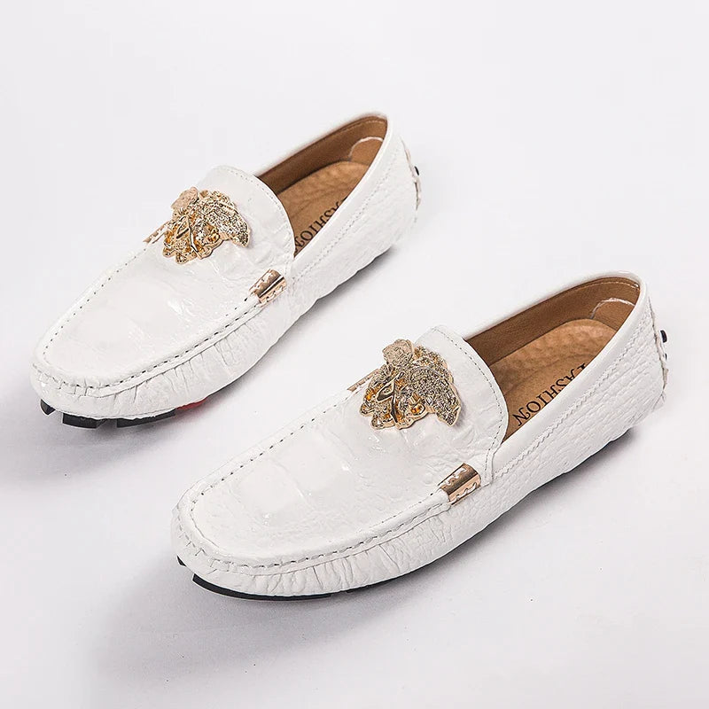 Men's Women Leather Designer Casual Shoes Luxury Loafers Moccasins Brand Driving Male Man Shoes for Men Footwear Plus Size 35-48