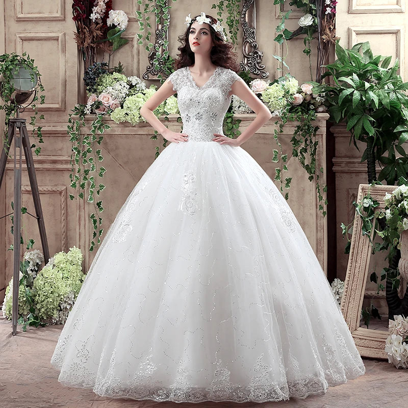 PRXD-625#Wedding Dress Wholesale Lace up Embroidery Bride Marriage Dresses White Ball Gown Factory Christmas Carnival Plus Size