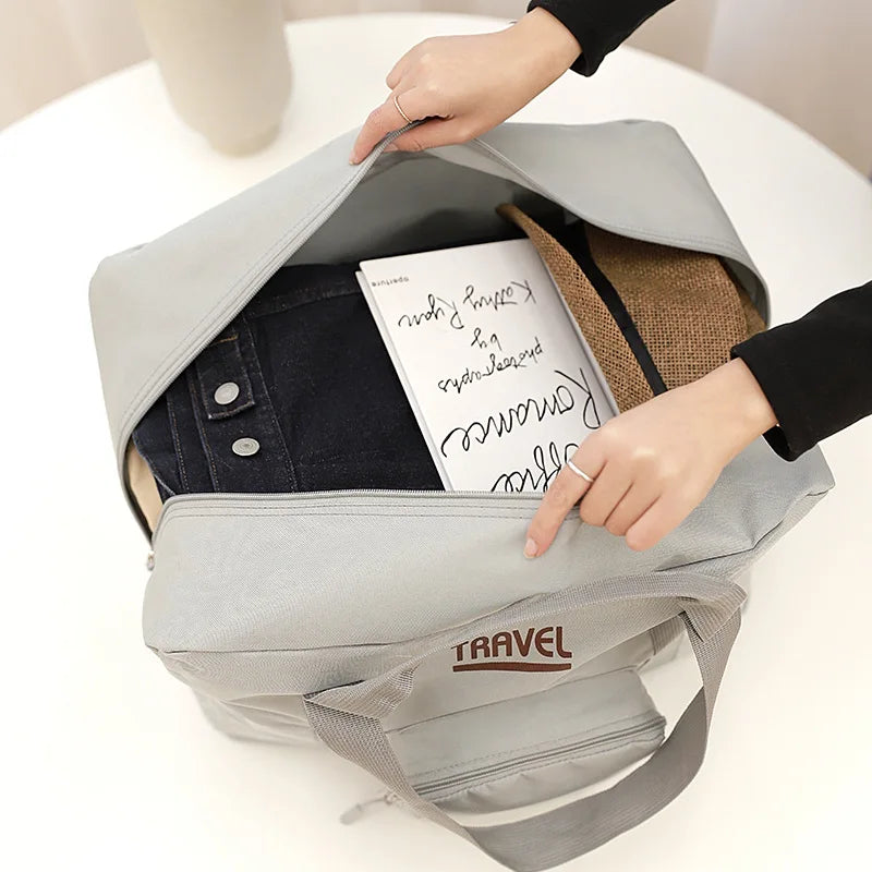Foldable Travel Bags Unisex Waterproof Oxford Fabric Luggage Storage Suitcase Match Large Capacity Handbags Tote Organizers