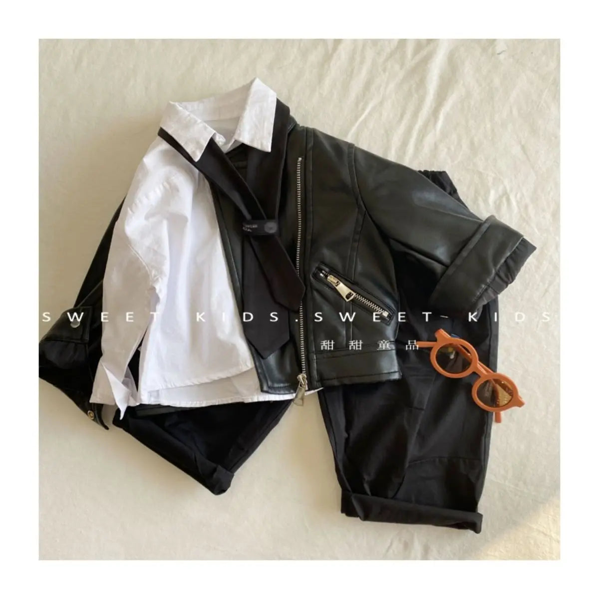 Spring Autumn Boys Leather Jackets For 1-6 Years New Classics Handsome Baby Boy Pu Outerwear Kids Clothing Zipper Fly Coats