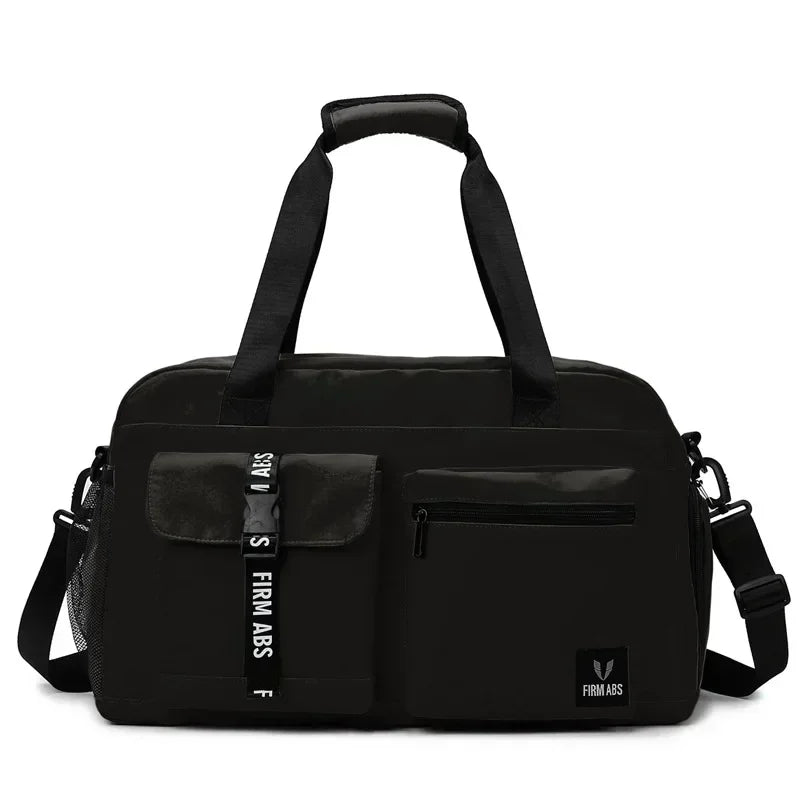 Large capacity dry wet separation travel bag with shoe box, can be equipped with a suitcase, portable fitness yoga exercise bag