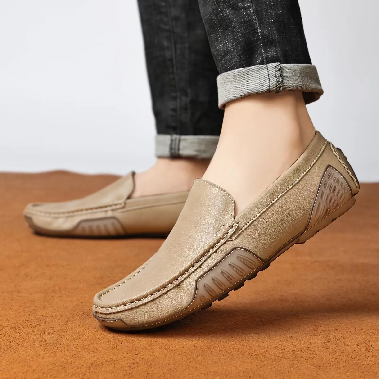 Loafers Men Luxury Brand Shoes Leather Casual Italian Shoes Men's Moccasins Mocassin Homme Mocasines Hombre Slip-ons Loafer