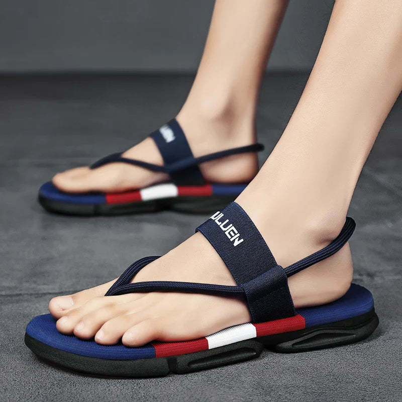 Summer Men Slippers ankle wrap shoes slip-resistant slide sandals male slippers beach Water Shoes Zapatos Hombre