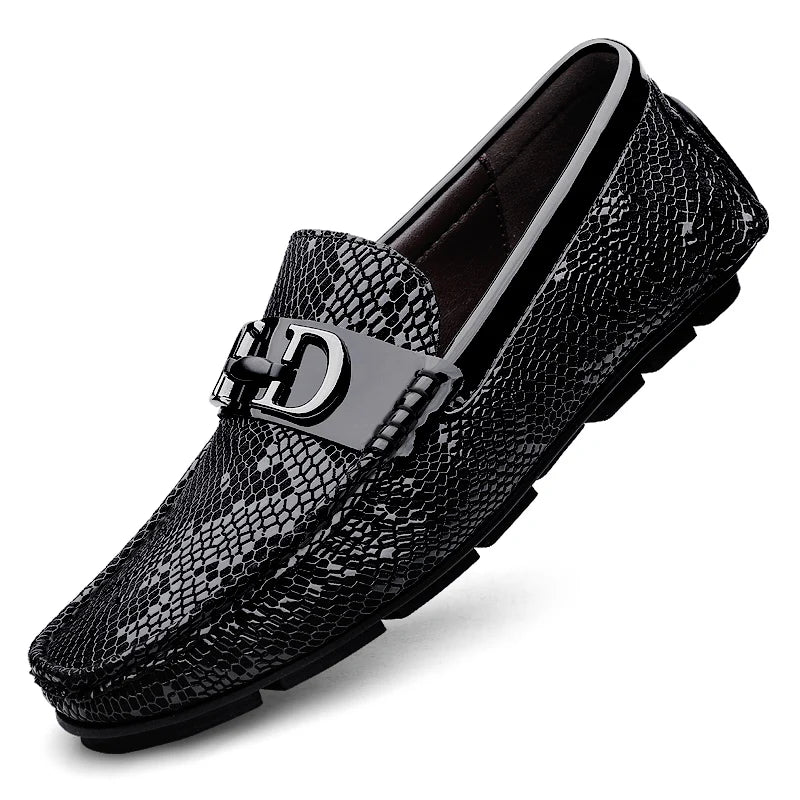 Fashion Italian Loafers Dress Shoes Men Loafers Leather Men's Business Shoes for Men Formal Mariage Wedding Shoes Trendy Flats