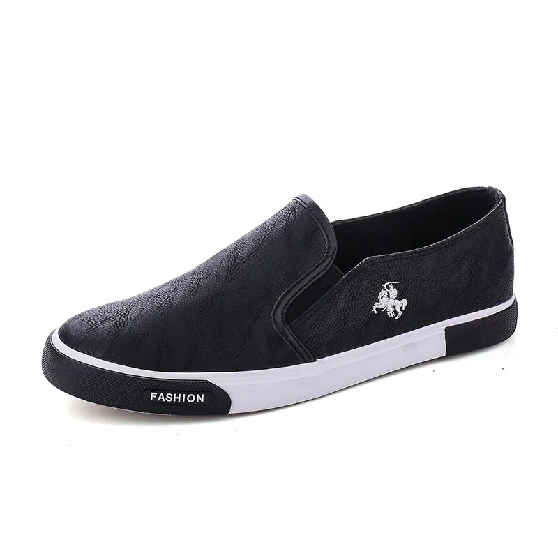 New arrival Low price Mens Breathable High Quality Casual Shoes PU Leather Casual Shoes Slip On men Fashion Flats Loafer MPX805
