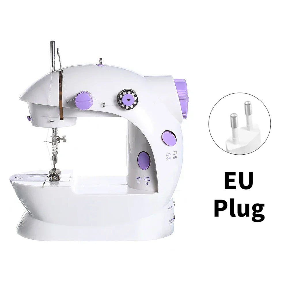Household 202Mini Sewing Machines Handheld Sewing Machine Light and Speed Control for Beginner DIY Home Sewing Accessories