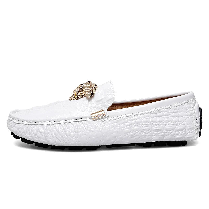 Summer Accessible Luxury Casual Handmade Men's Beanie Shoes Trendyy K-Style 2025 New Versatile British Personalized Lazy Shoes Loafers