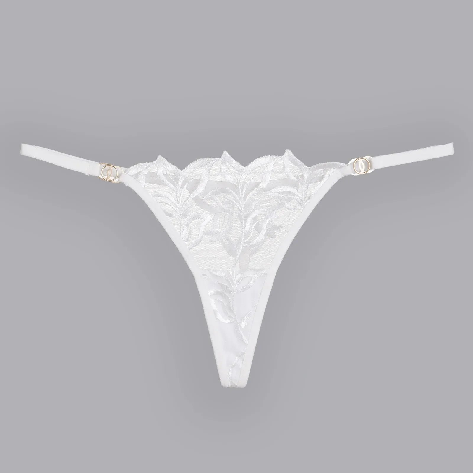 Lace Lingerie Bra & Brief Sets Women's Transparent Lace Bra Top Thin Cotton Sexy Embroidered Hollow Out T-back Soft Bra Set