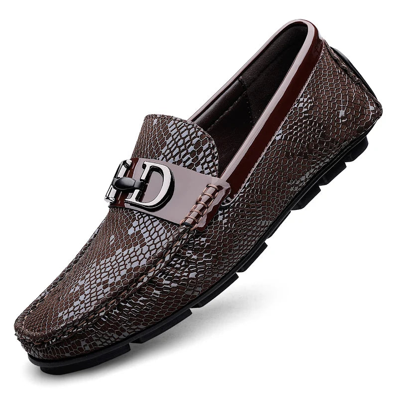 Fashion Italian Loafers Dress Shoes Men Loafers Leather Men's Business Shoes for Men Formal Mariage Wedding Shoes Trendy Flats