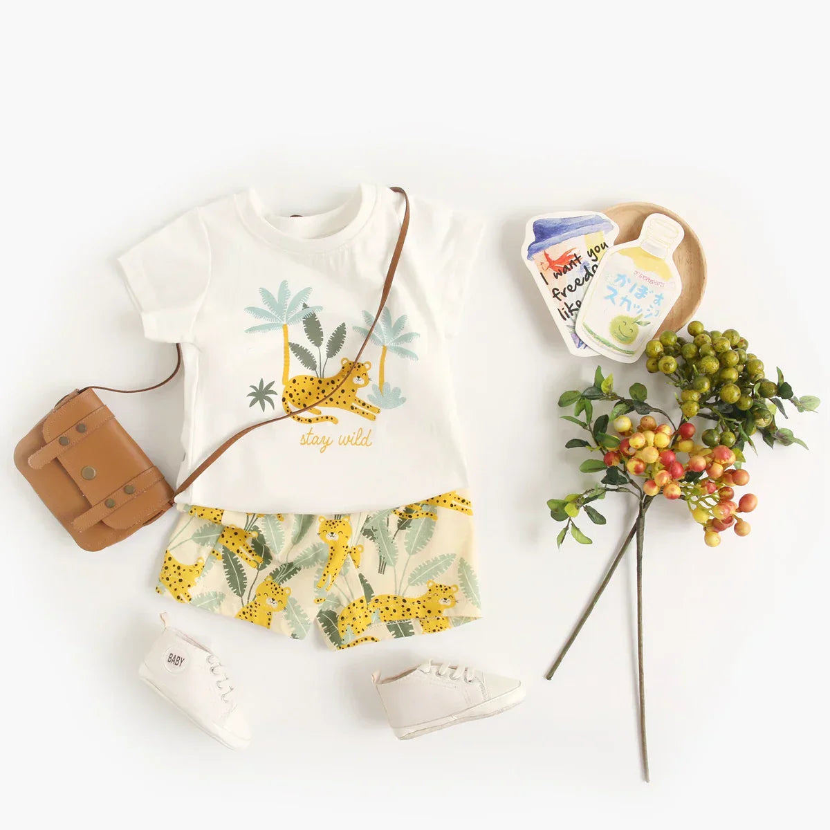 Sanlutoz Cotton Toddler Boys Summer Sleeveless Bodysuits Casual Infants Boys Animal Clothes