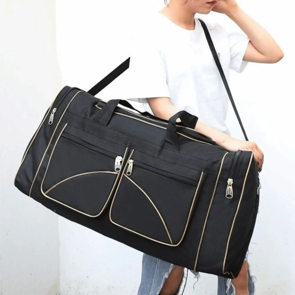 Large Capacity Travel Duffel Bag Waterproof Oxford Cloth Large Travel Bag Durable Multi-pocket Gym Bag Outdoor Activities