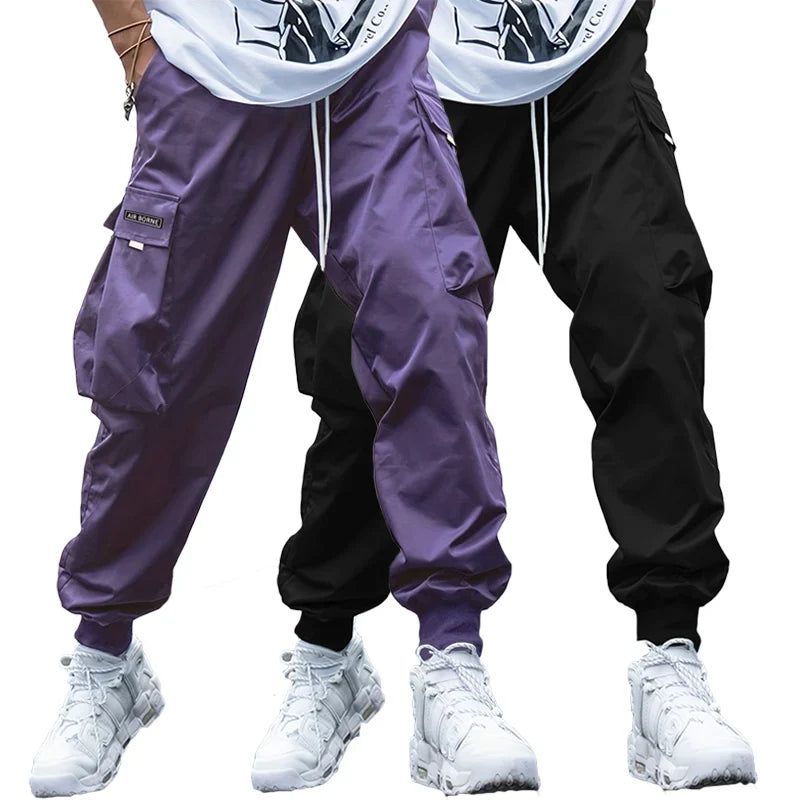 Fashion Lightweight Cargo Pants Summer Breathable Casual Sweatpants 2/1Pcs Hip-Hop Drawstring Trousers Outdoor High Street Pants