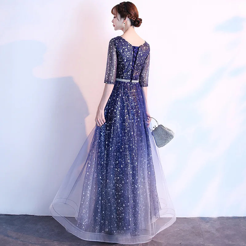 Starry  Evening Gown Women's Faionable Winter Performance Chorus Dr Fairy Aosphere Host Ele Sle New 2026