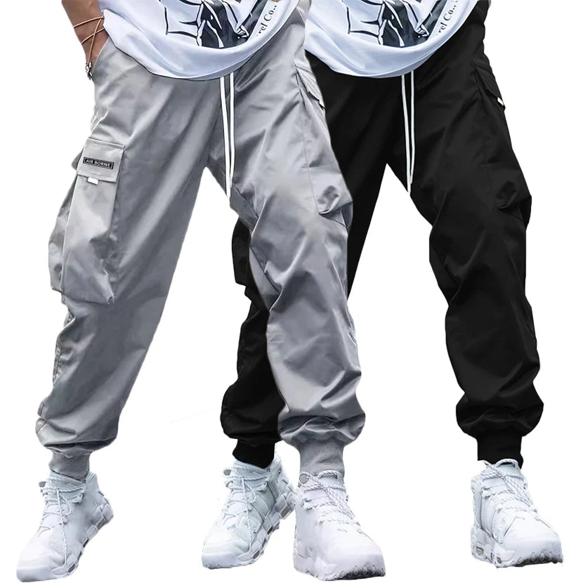 Fashion Lightweight Cargo Pants Summer Breathable Casual Sweatpants 2/1Pcs Hip-Hop Drawstring Trousers Outdoor High Street Pants