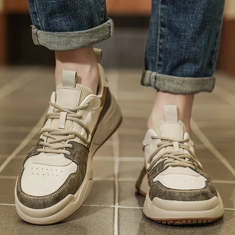 Men's Breathable Casual Sneakers Luxury Trainer Fashion Loafers Comfortable Running Shoes Race Tenis