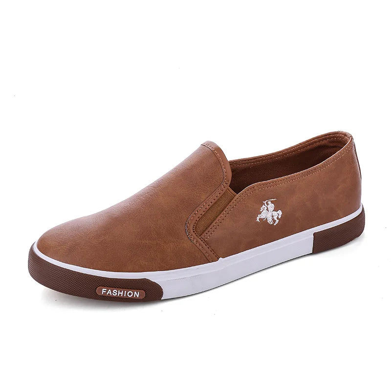New arrival Low price Mens Breathable High Quality Casual Shoes PU Leather Casual Shoes Slip On men Fashion Flats Loafer MPX805