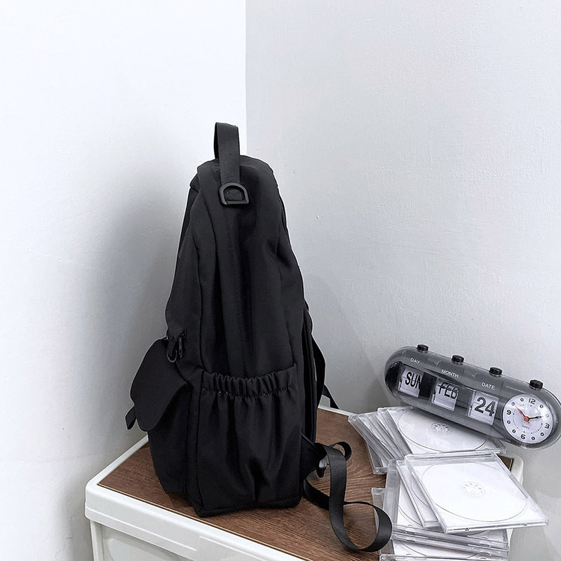Nylon Backpack School Bag Junior High School Student Bags