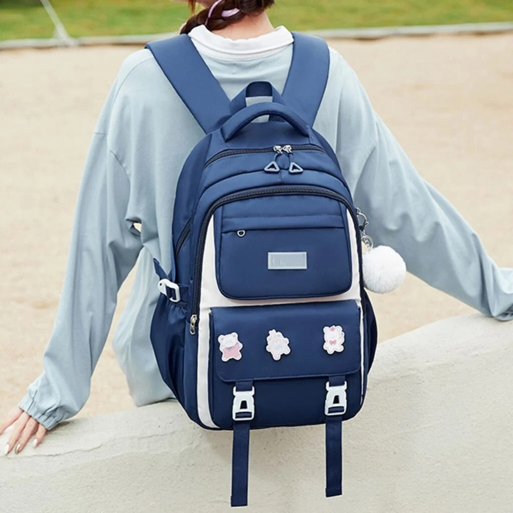 Kids Backpack Children School Bags Waterproof Primary Schoolbag Book Bag (Blue)