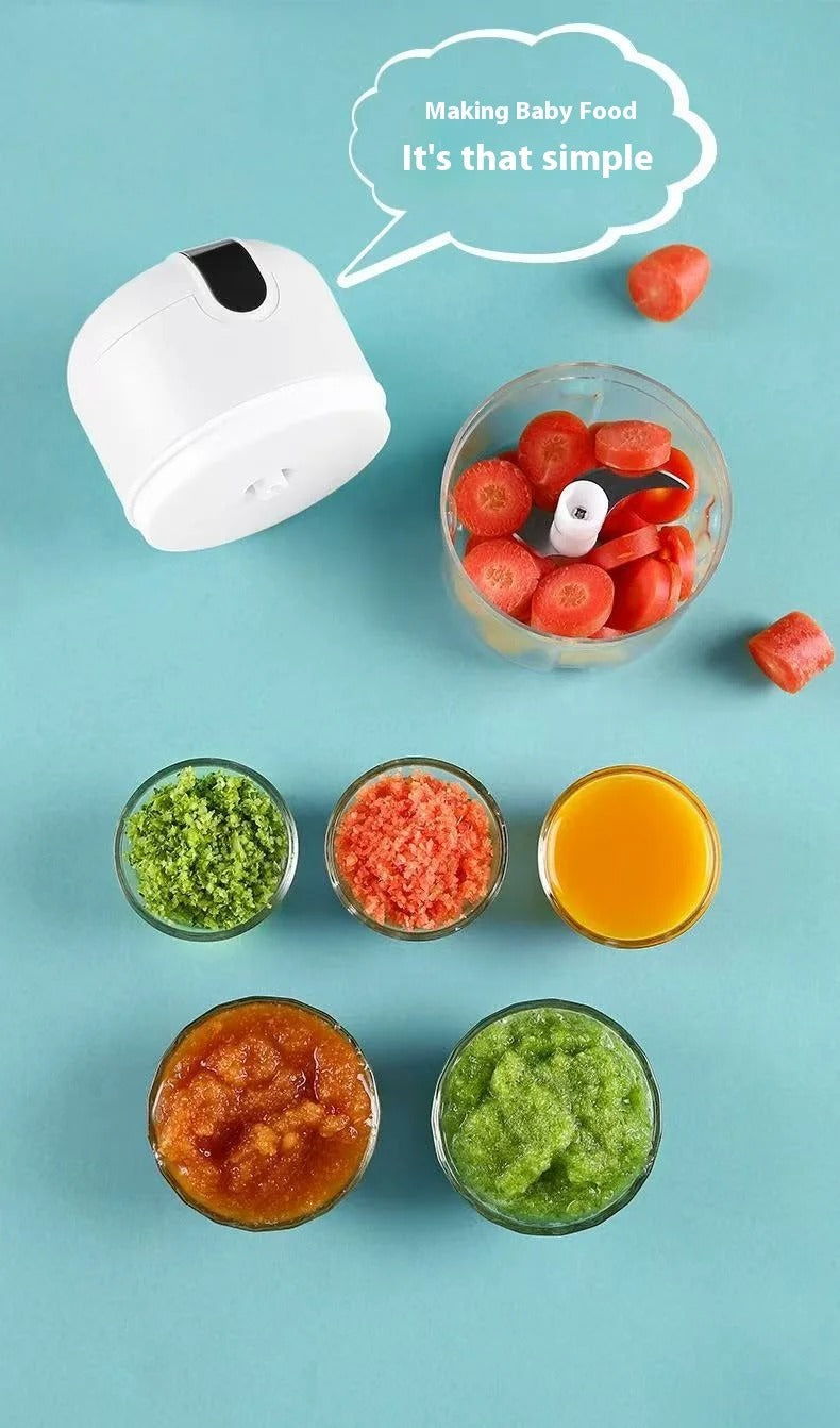 Electric Mini Garlic Vegetable Chopper Garlic Masher Portable Chopper Multi Function Meat Grinder Masher Machine Usb Charging